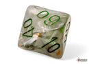 Polyhedral 7 - Die Set Marble - Green/Dark Green - Super Retro