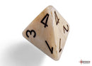 Polyhedral 7 - Die Set Marble - Ivory/Black - Super Retro