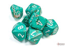 Polyhedral 7 - Die Set Marble - Oxi - Copper/White - Super Retro