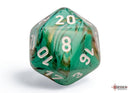 Polyhedral 7 - Die Set Marble - Oxi - Copper/White - Super Retro