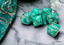 Polyhedral 7 - Die Set Marble - Oxi - Copper/White - Super Retro