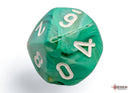 Polyhedral 7 - Die Set Marble - Oxi - Copper/White - Super Retro