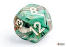 Polyhedral 7 - Die Set Marble - Oxi - Copper/White - Super Retro
