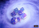 Polyhedral 7 - Die Set Nebula - Aura/White - Super Retro