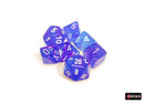 Polyhedral 7 - Die Set Nebula - Aura/White - Super Retro