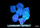 Polyhedral 7 - Die Set Nebula - Aura/White - Super Retro