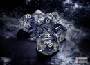 Polyhedral 7 - Die Set Nebula - Black/White - Super Retro