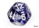 Polyhedral 7 - Die Set Nebula - Black/White - Super Retro
