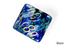 Polyhedral 7 - Die Set Nebula - Oceanic/Gold - Super Retro