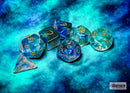 Polyhedral 7 - Die Set Nebula - Oceanic/Gold - Super Retro