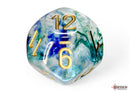 Polyhedral 7 - Die Set Nebula - Oceanic/Gold - Super Retro