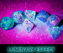 Polyhedral 7 - Die Set Nebula - Wisteria/White - Super Retro