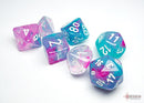 Polyhedral 7 - Die Set Nebula - Wisteria/White - Super Retro