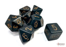 Polyhedral 7 - Die Set Opaque - Black/Gold - Super Retro