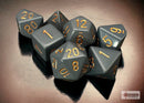 Polyhedral 7 - Die Set Opaque - Dark Grey/Copper - Super Retro