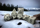 Polyhedral 7 - Die Set Speckled - Arctic Camo - Super Retro
