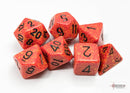 Polyhedral 7 - Die Set Speckled - Fire - Super Retro