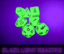 Polyhedral 7 - Die Set Vortex - Bright Green/Black - Super Retro