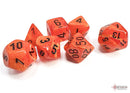 Polyhedral 7 - Die Set Vortex - Orange/Black - Super Retro