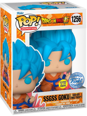Pop! Vinyl 1256 SSGSS Goku (Kaio - Ken Times Twenty) (Dragon Ball Super) - Super Retro