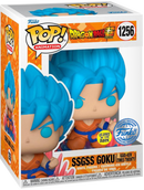 Pop! Vinyl 1256 SSGSS Goku (Kaio - Ken Times Twenty) (Dragon Ball Super) - Super Retro