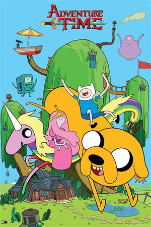 Poster - Adventure Time House - Super Retro