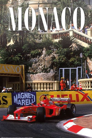 Poster - Ferrari Monaco - Super Retro