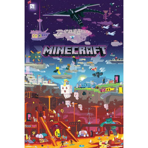 Poster - Minecraft World Beyond - Super Retro