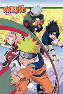 Poster - Naruto Classic Team 7 - Super Retro