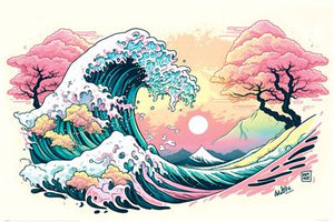Poster - Pastel Wave - Super Retro