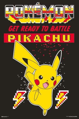 Poster - Pokemon Retro Pikachu - Super Retro
