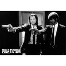 Poster - Pulp Fiction Black & White Guns - Super Retro