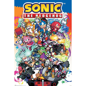 Poster - Sonic the Hedgehog Comic Characters - Super Retro
