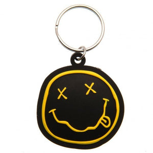Keychain - Rubber Nirvana Smiley