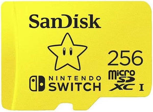 SanDisk Nintendo Switch Micro SD 256GB - Star - Super Retro
