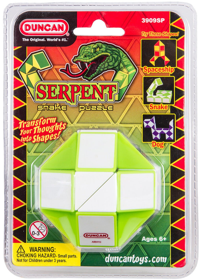 Serpent Snake Puzzle (Green/White) - Super Retro