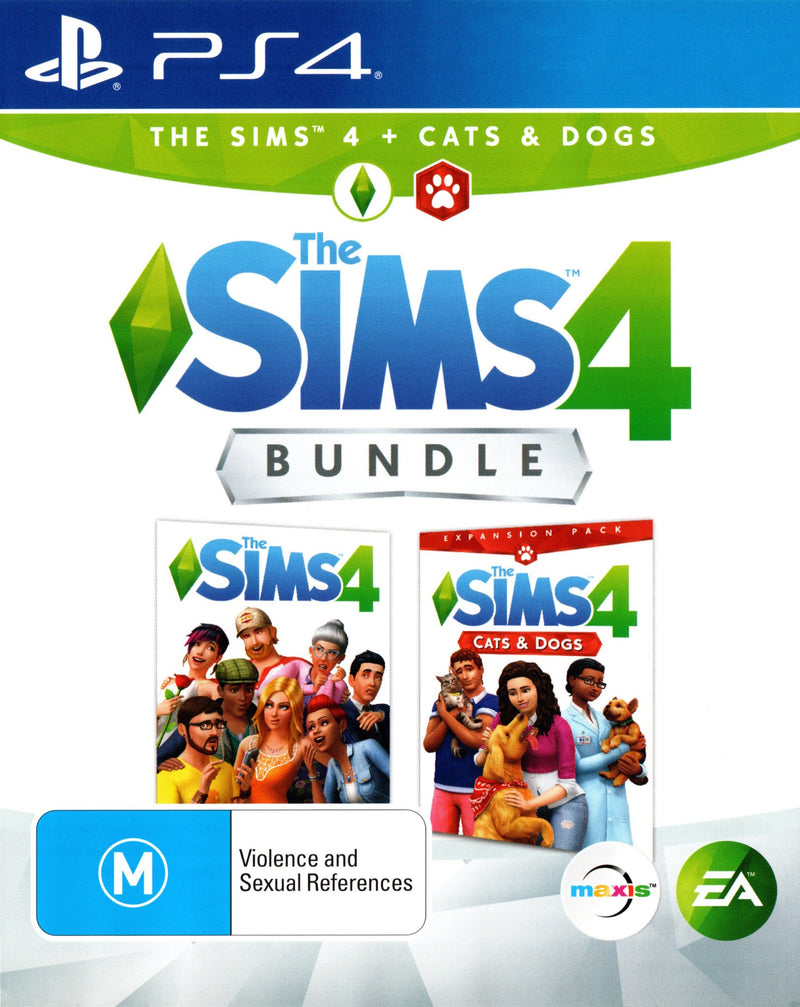 Sims 4 + Cats & Dogs Bundle - PS4 - Super Retro