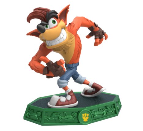 Skylanders Figure - Crash Bandicoot (Imaginators) - Super Retro