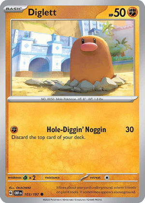 (103/197) Diglett - Obsidian Flames