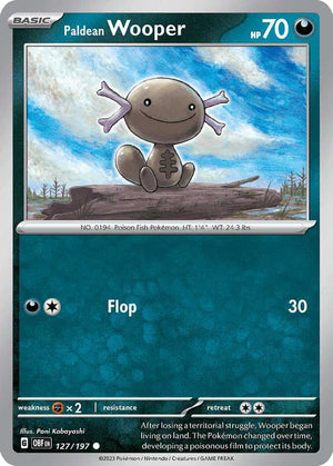 (127/197) Paldean Wooper - Obsidian Flames