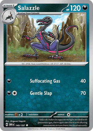 (140/197) Salazzle - Obsidian Flames