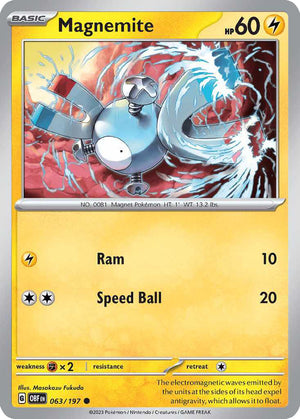 (63/197) Magnemite - Obsidian Flames