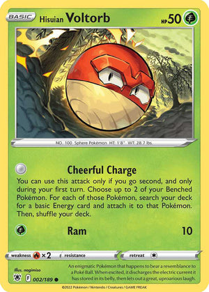 (2/189) Hisuian Voltorb - Astral Radiance