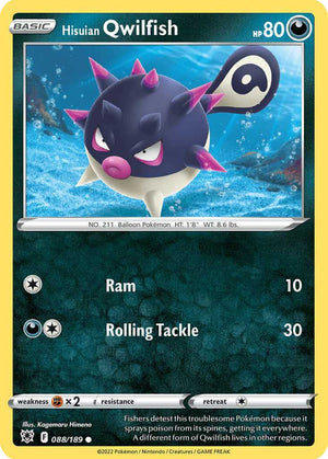 (88/189) Hisuian Qwilfish - Astral Radiance