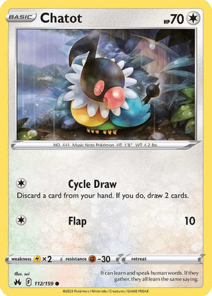(112/159) Chatot - Crown Zenith