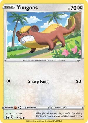 (117/159) Yungoos - Crown Zenith