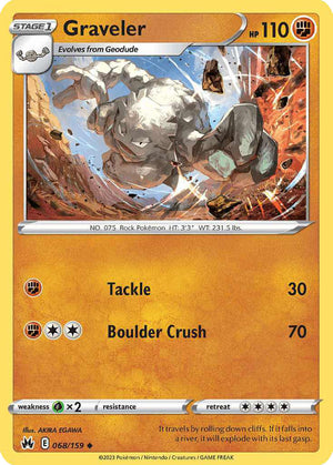 (68/159) Graveler - Crown Zenith