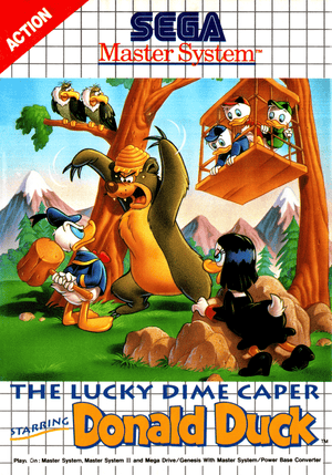 The Lucky Dime Caper Starring Donald Duck - Master System - Super Retro