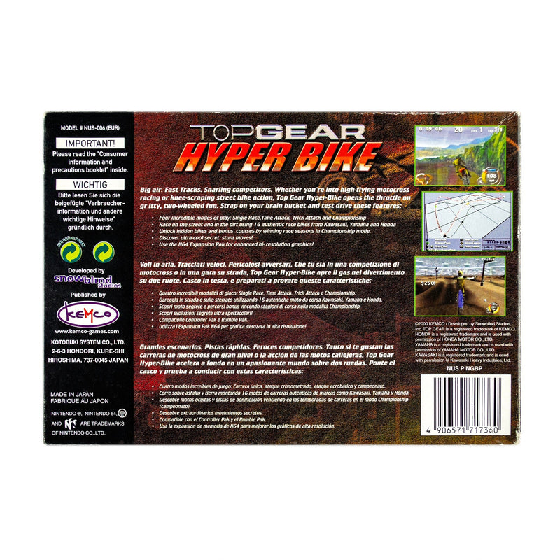 Top Gear Hyper Bike - N64 - Super Retro