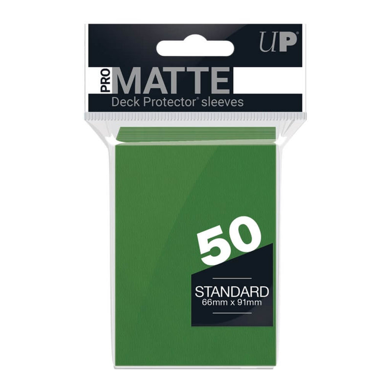 Ultra Pro Pro - Matte Standard Deck Protector Sleeves 50 pack (Green) - Super Retro